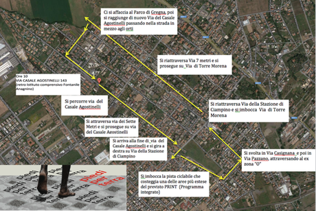 morena mappa con indicazioni
