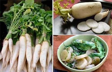 Topinambur e Daikon in cucina