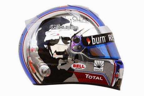 Bell HP7 R.Grosjean Usa 2013 by Com'On! Racing - painted by Aero Magic