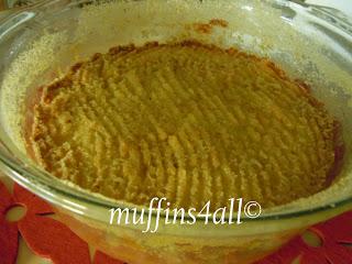 Sformato di patate con cuore di zucca filante