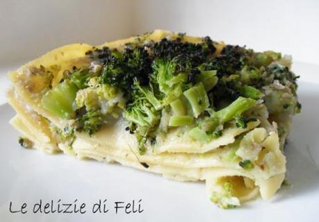 lasagne con topinambur e broccoli