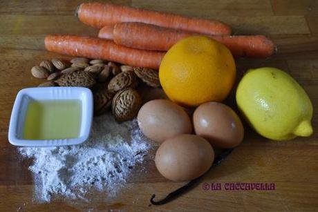 carote, mandorle, limone, vaniglia, zucchero, carrots, almonds, lemon, vanilla, sugar