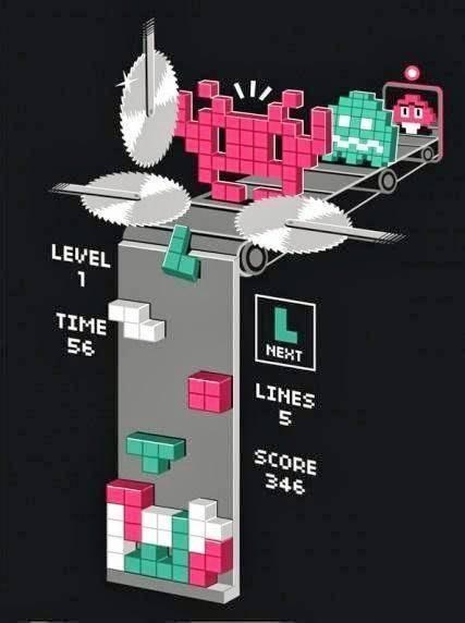 tetris-invaders