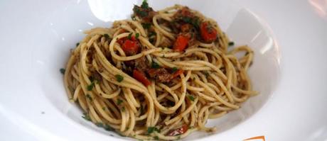 ricette spaghetti funghi olive