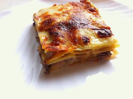 Lasagne radicchio e salsiccia