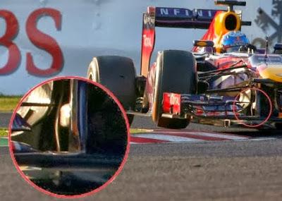 Quanto flette il T-TRAY della Red Bull RB9