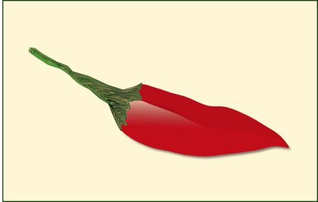 Il peperoncino disegnato con Inkscape