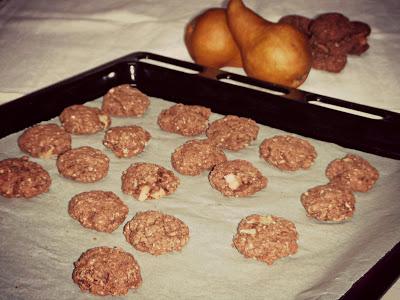 Biscotti cuor di pera con ricotta e cioccolato (fat free)