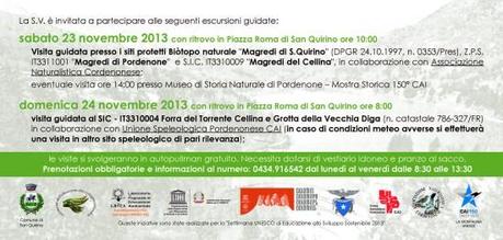 Convegno: Le acque del Cellina tra ambiente e risorsa. Valorizzazione del paesaggio. Settimana UNESCO a San Quirino PN