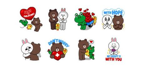 LINE, stickers di beneficenza per le vittime di Haiyan nelle Filippine