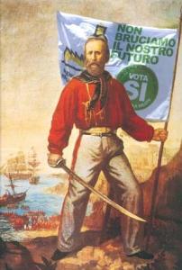 Manifesto ideato da Patrizia Nuvolari per la battaglia referendaria contro il pirogassificatore.