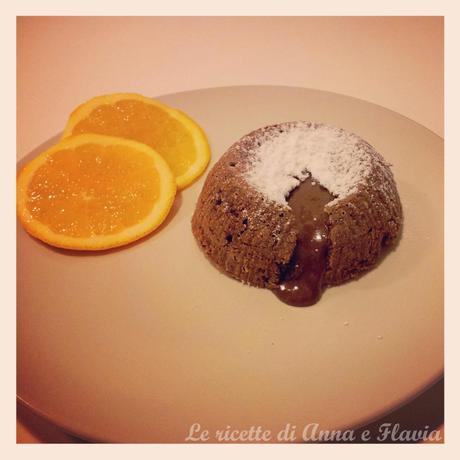 Tortino al cioccolato e arancia