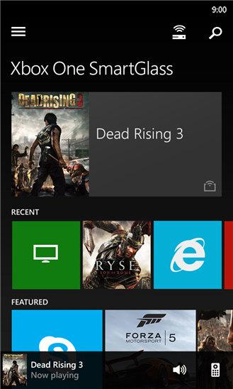 Disponibile l'applicazione Xbox One SmartGlass per Windows Phone