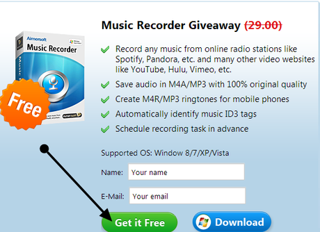 Immagine+4 Aimersoft Music Recorder gratis: Registra laudio da qualsiasi fonte [Windows App]