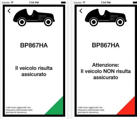 eassicurato 614x532 èAssicurato, lapp per iPhone che vi dirà se un veicolo è assicurato o meno