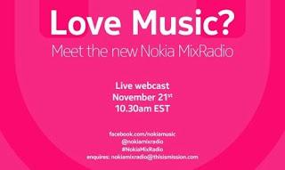 Nokia MixRadio: le novità sulla pagina Facebook | Segui in Live Webcast