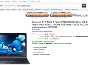 Samsung ATIV Book Plus: super offerta Amazon Italia