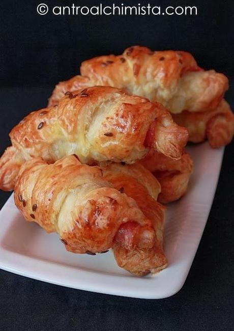 Mini Croissant di Sfoglia al Bacon