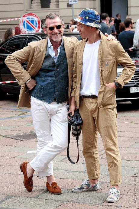 In the Street...Alessandro and Nam, Milan