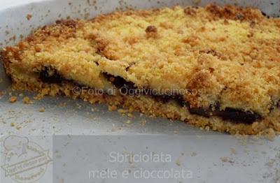 Torta Sbriciolata alle mele e cioccolato©