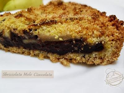 Torta Sbriciolata alle mele e cioccolato©