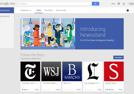 Newsstand: il nuovo servizio di Google