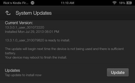Kindle Fire OS 3.1: come effettuare l’aggiornamento Kindle Fire OS 3.1
