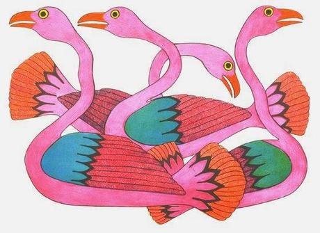 BELLISSIMI PATTERNS E MOTIVI INUIT NELLE OPERE DI KENOJUAK ASHEVAK