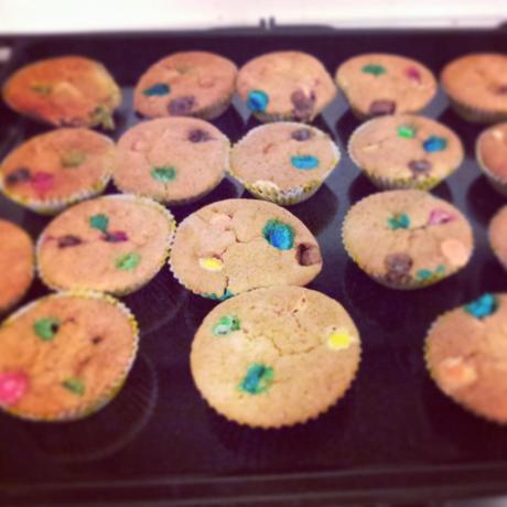 Mini muffin con M&m's