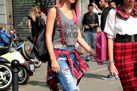 In the Street...Camicia Tartan...For vogue.it