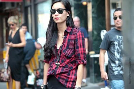 In the Street...Camicia Tartan...For vogue.it