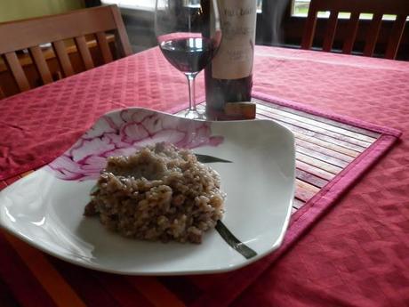 RISOTTO CON SALSICCIA AL PROFUMO DI AGLIANICO