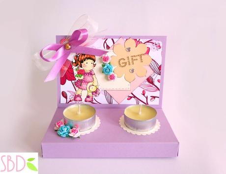 Scrapbooking: Scatola Regalo porta Candele - Candles Gift Box