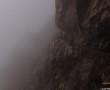 rifugio Curò maslana - sentiero n.332 invernale, rientro nella nebbia