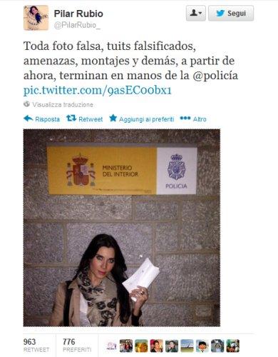 La minaccia di Pilar Rubio, la fidanzata di Sergio Ramos: denuncerò alla Polizia foto e news false su Twitter