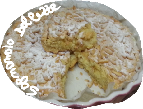 Torta della nonna con crema Frangipane