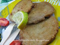 Scaloppine di seitan al lime e zenzero fresco con crema di patate e spinaci