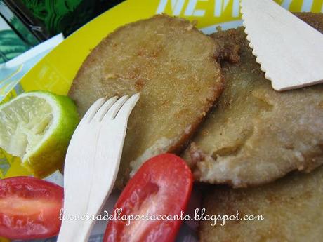 Scaloppine di seitan al lime e zenzero fresco con crema di patate e spinaci