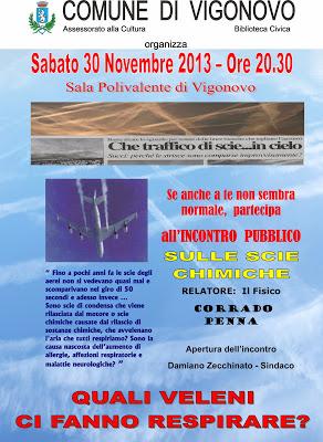 30 novembre 2013, ore 20:30 - conferenza a Vigonovo  (Padova)