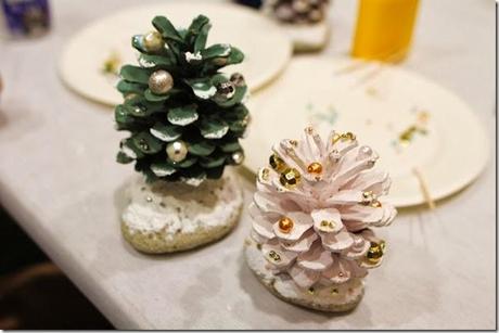 case e interni - decorazioni natalizie fai da te - diy - pigne