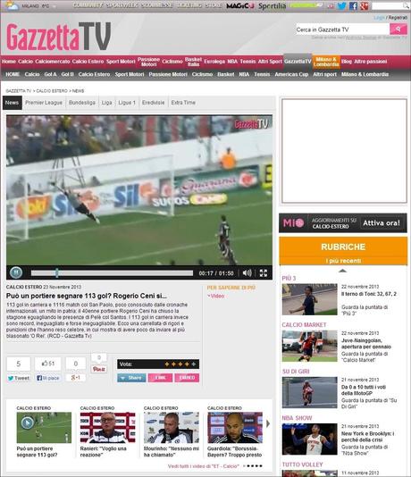 Accordo con Fox Sports, su Gazzetta.it gli highlights del calcio internazionale