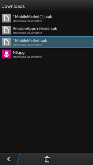 IMG 20130799 298x530 Guida per installare APK e programmi Android su BlackBerry BB10 tramite 1mobile Market