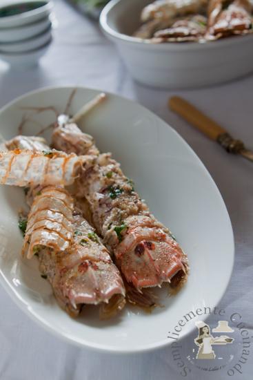 Cicale di mare o pannocchie gratinate 