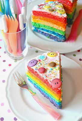 La Rainbow cake