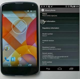 Primi avvistamenti di KitKat su Nexus 4