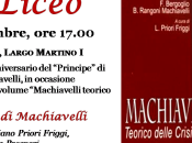 “Machiavelli teorico delle crisi” quinto incontro venerdì Liceo