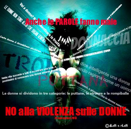 25 novembre 2013 - no alla violenza sulle donne