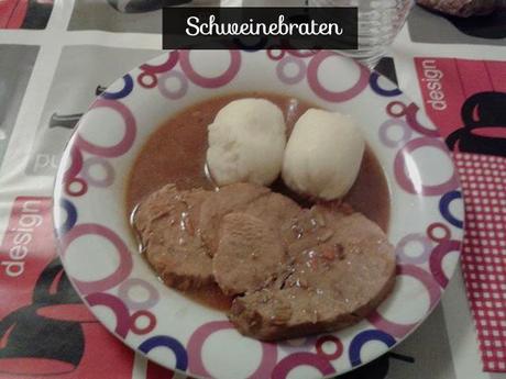 Sweinebraten mit knödel