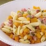 Ricette di primi: cavatelli con zucca e pancetta