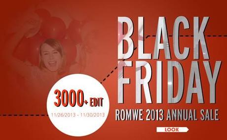 Romwe Black Friday Sale!